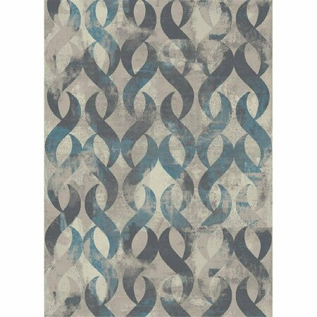 MAYBERRY RUG 7 ft. 10 in. x 9 ft. 10 in. Galleria Lenox Area Rug, Multi Color GAL7106 8X10